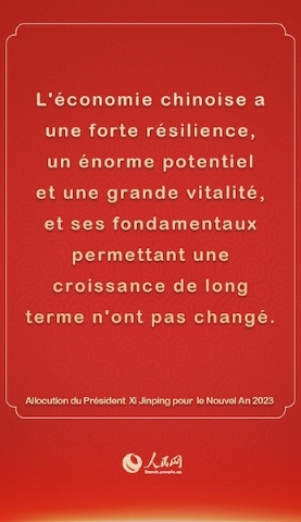 Les points saillants de l'allocution du président Xi Jinping pour le Nouvel An 2023